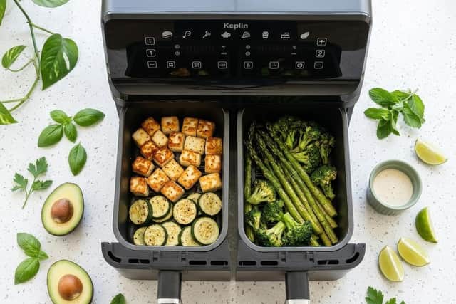 Twin drawers means more space for portions