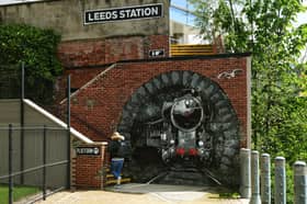  Harry Potter-inspired mural at Princes Square, in Leeds.