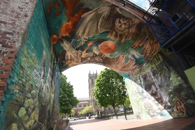 Penny Pocket Park, new mural by Yorkshire-born artist Clboxx.