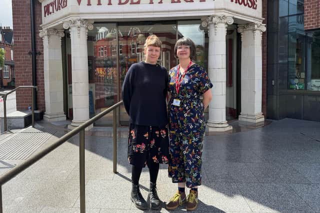 Wendy Cook and Sylvia Barber at Hyde Park Picture House in Leeds. 
