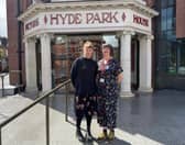 Wendy Cook and Sylvia Barber at Hyde Park Picture House in Leeds. 