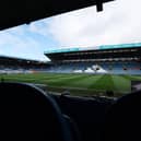 REQUEST: To Leeds United fans attending today's final home game of the Premier League season against Brighton at Elland Road, above.