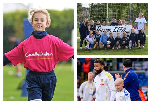 The girls at Guiseley Juniors ran laps of their football pitch in memory as a way of completing the marathon distance in memory of Ella.