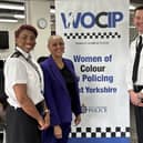 From left to right: DCS Tanya Wilkins, Deputy Mayor Alison Lowe OBE and Chief Constable Sir John Robins QPM DL.