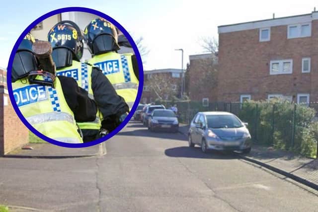 Sharp was arrested when police raided a property on Halliday Road, Garforth.