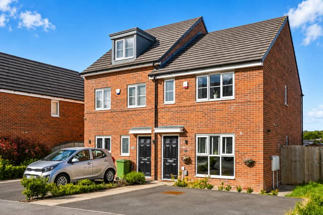 The smart brick frontage, private driveway and modern exterior give this Leeds home instant kerb appeal from the moment you arrive