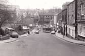 Looking down Queen Street to Morley Bottoms in January 1976.