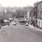 Looking down Queen Street to Morley Bottoms in January 1976.
