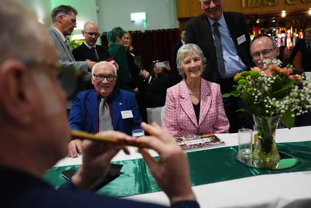 Irish president Catherine Connolly was entertained by guests at the Leeds Irish Centre.