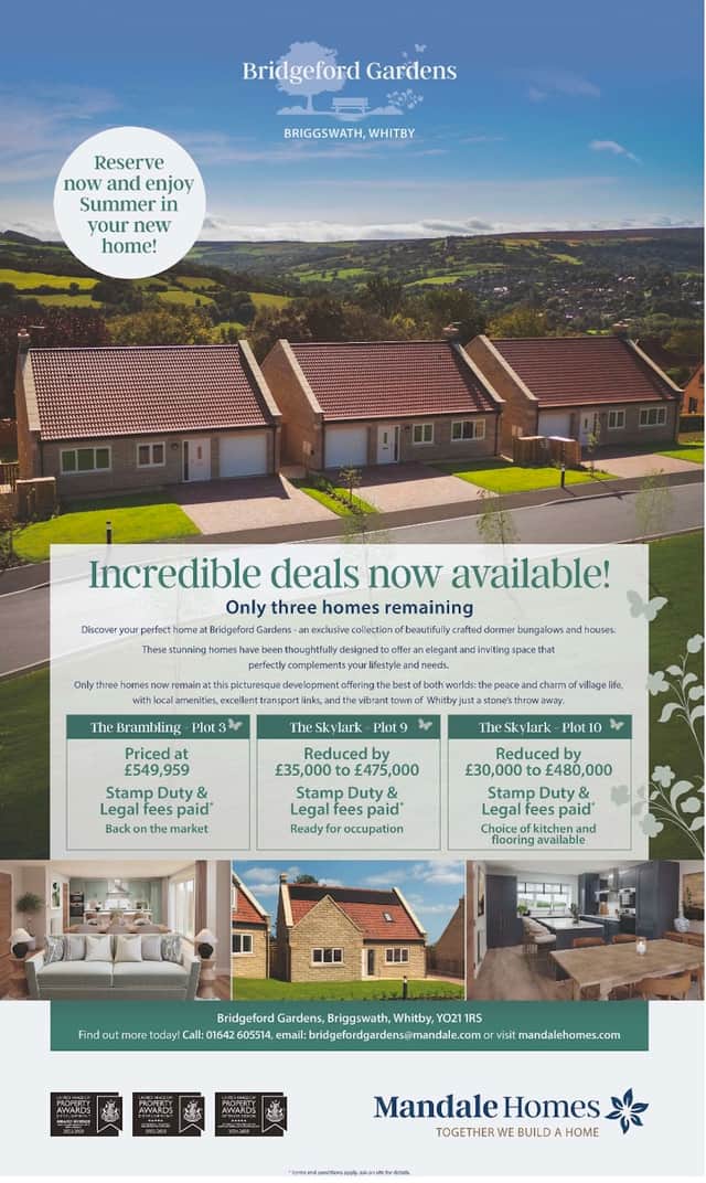 Mandale Homes exclusive countryside living at Bridgeford Gardens, Whitby, with stylish new homes and stunning rural views.