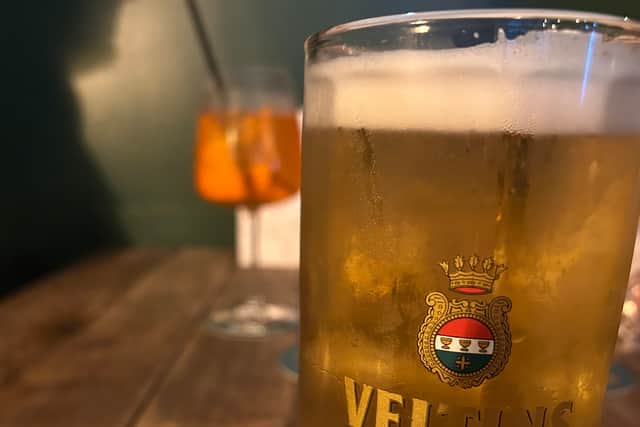 eltins Pilsner is among the beers served by Hideout.