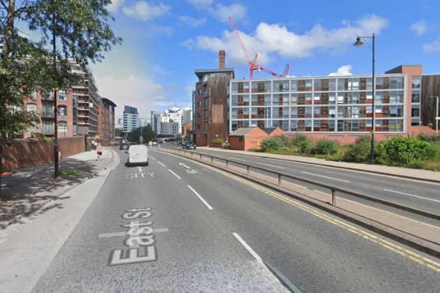 The crash was first reported around lunchtime, with traffic still moving slowly around the Royal Armouries area.
