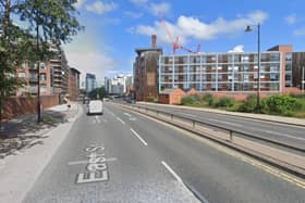 The crash was first reported around lunchtime, with traffic still moving slowly around the Royal Armouries area.