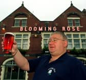 Paul Seddon, landlord of the Blooming Rose pub, Burton Row, Beeston, Leeds, in 1997