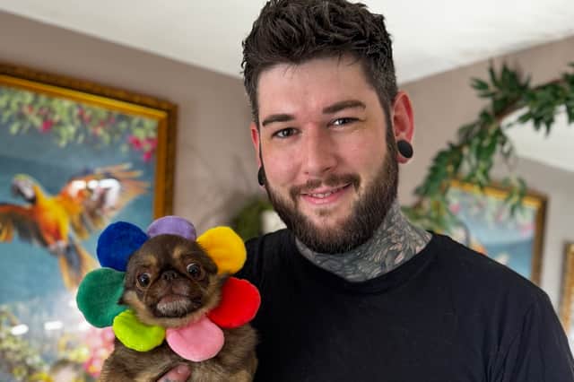 King Chilli with his owner Oliver