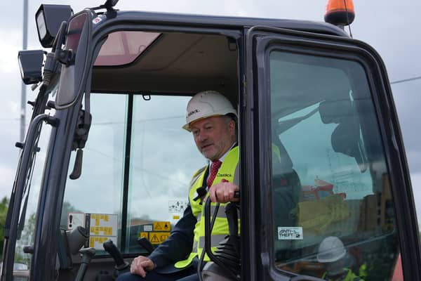 Housing Secretary Steve Reed at South Leeds Village. Credit: MHCLG