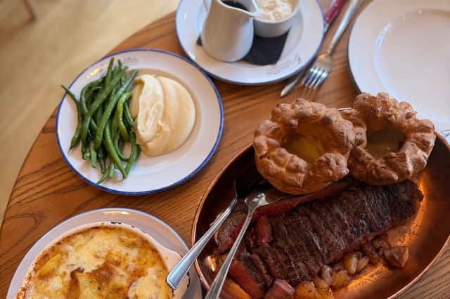 The main sharing sirloin at Bavette, Leeds.