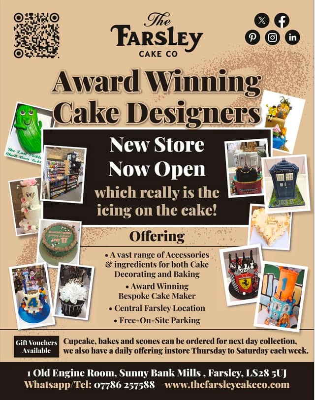 The Farsley Cake Company's award-winning celebration cakes, illusion cakes and wedding designs, is where imagination meets sugar craft excellence at Sunny Bank Mills, in Farsley, Leeds.