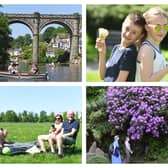 Pictures from Harrogate and Knaresborough on the hottest day of the year.