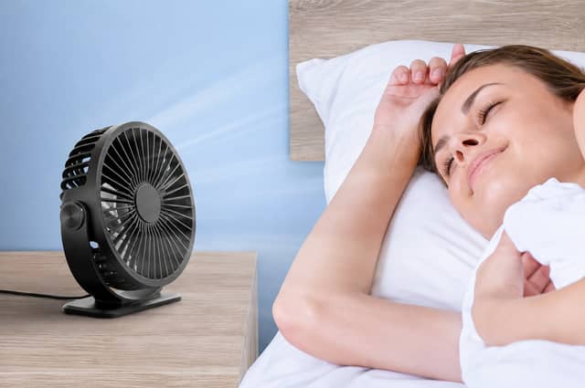 The TriPole portable fan combines rechargeable cooling with a compact travel-friendly design