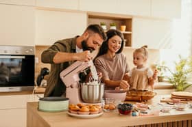 Stand mixers can take the effort out of baking, with options ranging from compact space-saving designs to colourful countertop statement pieces. Photo posed by models.