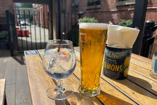 For drinks, we opted for a gin and tonic and pint of Asahi