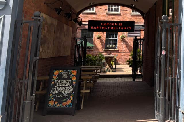 The pub's beer garden is a hidden gem