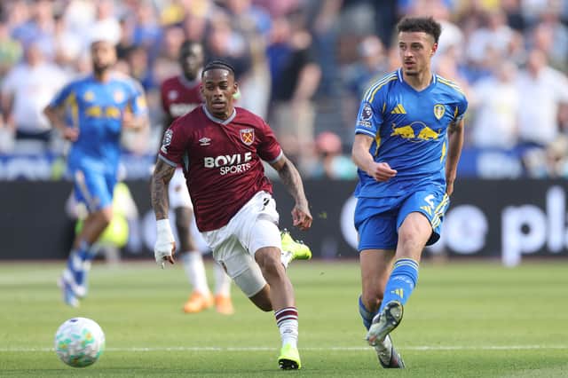Crysencio Summerville suffered relegation with West Ham.