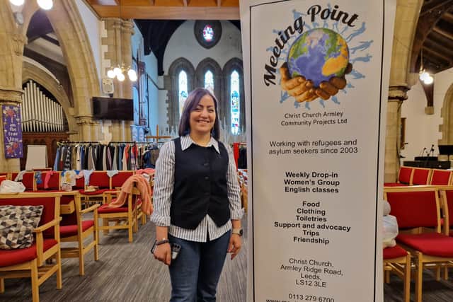 Project manager at Meeting Point, Asiyeh Soork, says that the charity aims to build the confidence of asylum seekers as they strive to feel settled in Leeds.