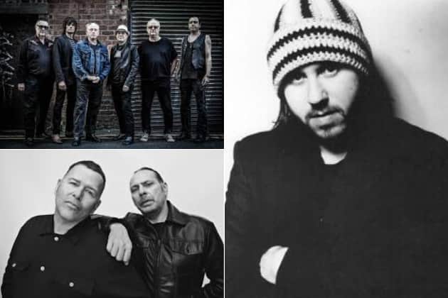 (Clockwise from top left) Spear of Destiny, Badly Drawn Boy and D:Ream mark some of the names performing in the city across the weekend ahead.