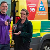 Colleagues from the Emergency Department at Leeds General Infirmary pictured with the Nokia phones that are being donated to homeless people attending A&E.
