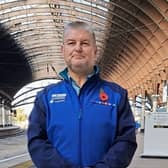Peter Corley,  a train conductor lost a tooth when a passenger punched him in the mouth - after he asked to see his ticket. 