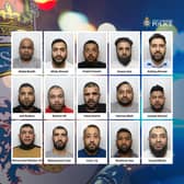 Fifteen men have been sentenced to a combined 188 years in jail.