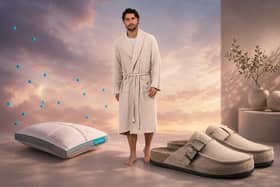 Simba’s Father’s Day collection includes supportive slippers, cooling pillows and soft muslin robes designed for comfort-focused gifting