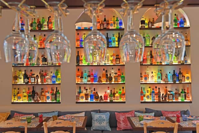 Colourful interiors.