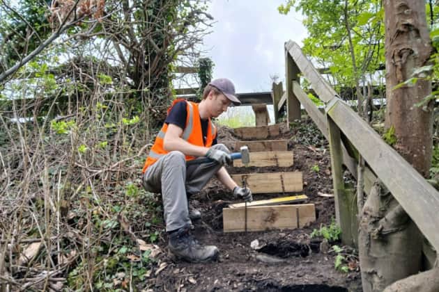 Making a difference: John Campbell is one of the dedicated volunteers helping to keep the city's vast 865km path network accessible during Volunteers’ Week.