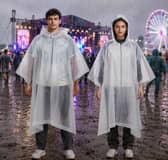 These reusable waterproof ponchos are designed to help festivalgoers stay prepared for unpredictable summer weather.