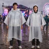 These reusable waterproof ponchos are designed to help festivalgoers stay prepared for unpredictable summer weather.