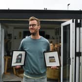 Designer Darren Scotland, who creates graphic portraits of the places people love in Leeds with his business Ace of Place