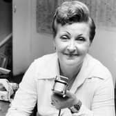 Leeds City station announcer Jean Cocker pictured in October 1977.