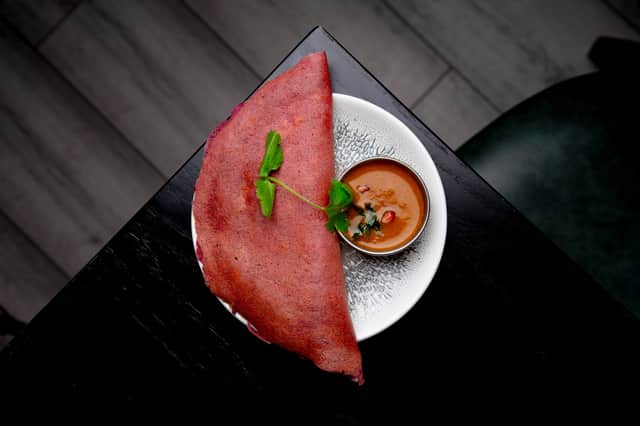 Vegan masala dosa sambhar -  taking beetroot to the next level