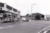 Shops on Harrogate Road pictured in October 1985.