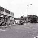 Shops on Harrogate Road pictured in October 1985.