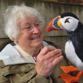 Wool Fest at Leeds Industrial Museum  sat 06-06-2026 pic Steve Riding
Sue Morgan of Lealholme of The International Felt Makers Association  putting the finishing touches to her puffin 