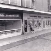 A parade of shops on Langbar Gardens pictured in October 1974.