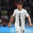 STRONG RUN: For Leeds United centre back Jaka Bijol with Slovenia.