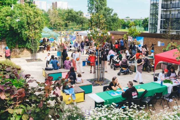 From derelict playground to urban oasis: The Roxby Community Garden in Lincoln Green prepares to host the three-day Mafwa Midsummer festival for Refugee Week.