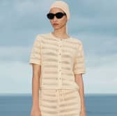 I’m adding the M&S textured cardigan and shorts co-ord to my shopping basket after spotting it on TV (aff)