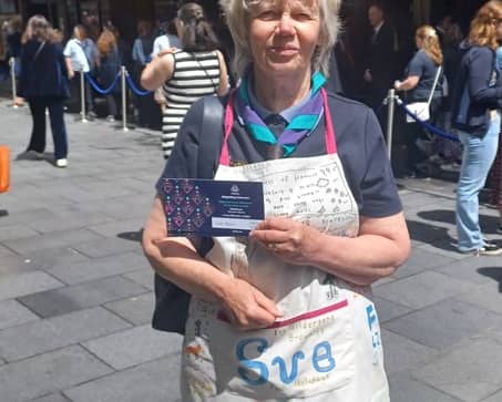 Sue was recognised at a red carpet celebration in London for her long-standing dedication to Girlguiding 
