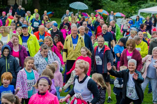 Fun run 'Run For Jo' in memory of Jo Cox held at Oakwell Hall and Country Park.